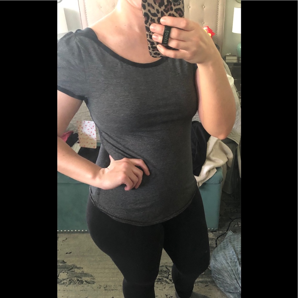 Free people stretchy black top